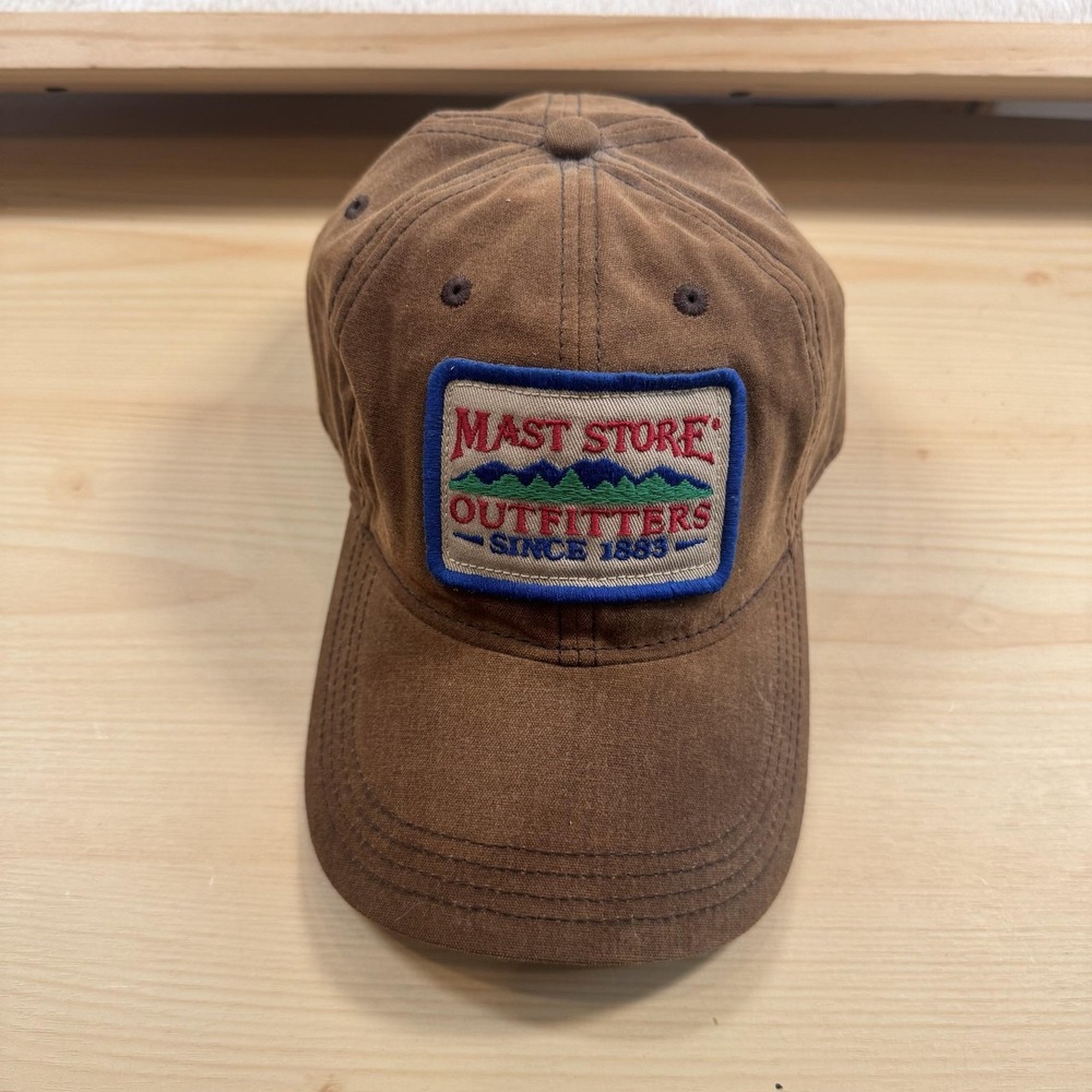 Legacy Mast Store Outfitters wax Hat Cap Strap Back Mens One Size Brown Twill